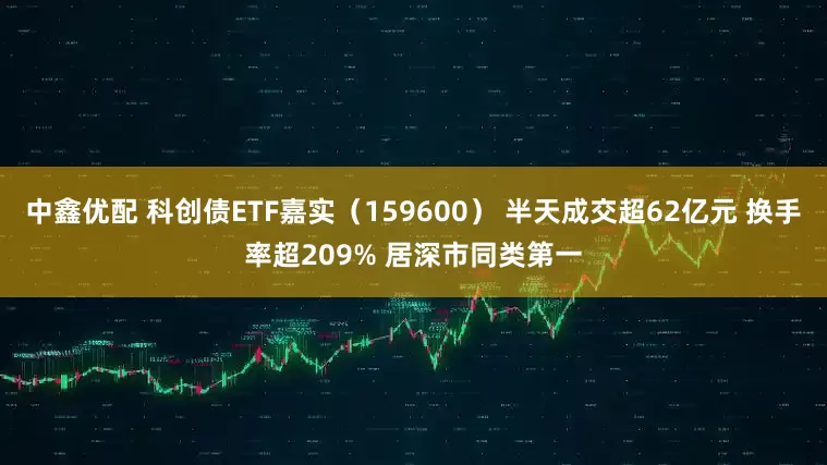 中鑫优配 科创债ETF嘉实（159600） 半天成交超62亿元 换手率超209% 居深市同类第一